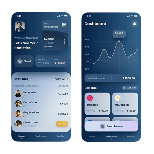 Mobile banking app